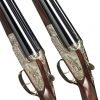 Holland & Holland Royal Deluxe Sidelock Pair 12ga/76mm - 28" (71 cm) namlu - 3,5 kg - Tam çakmak, ejektörlü - Sülün figürlü gravür, eski gümüş perdah -1-